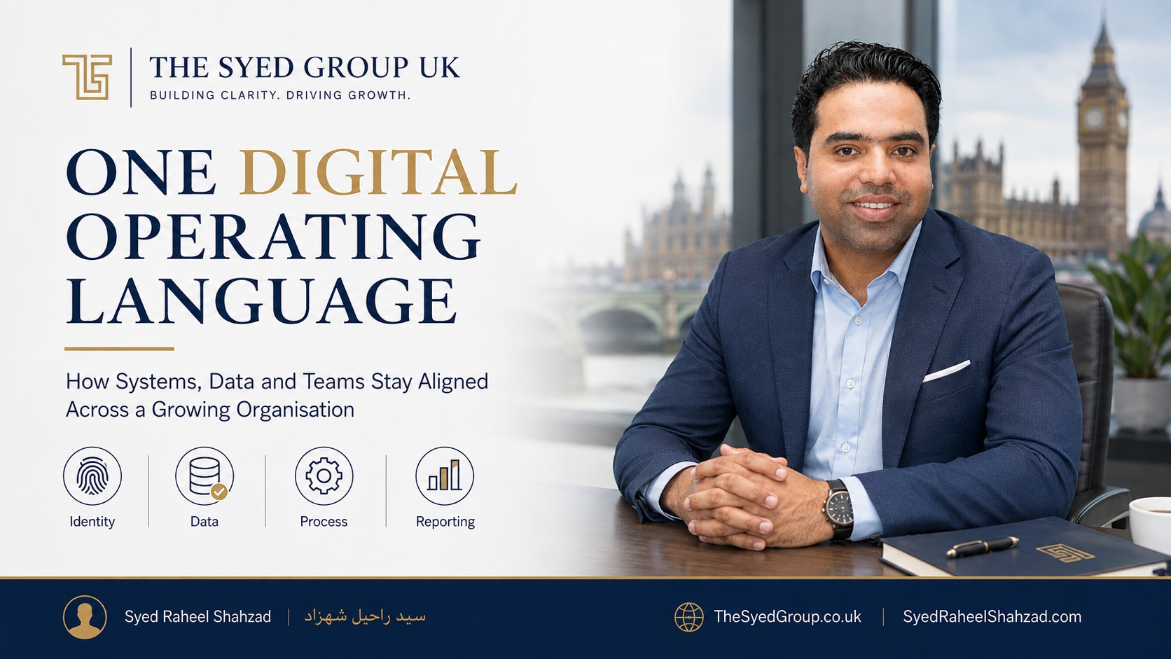 One Digital Operating Language: How Systems, Data and Teams Stay Aligned Across a Growing Organisation — Syed Raheel Shahzad featured image
