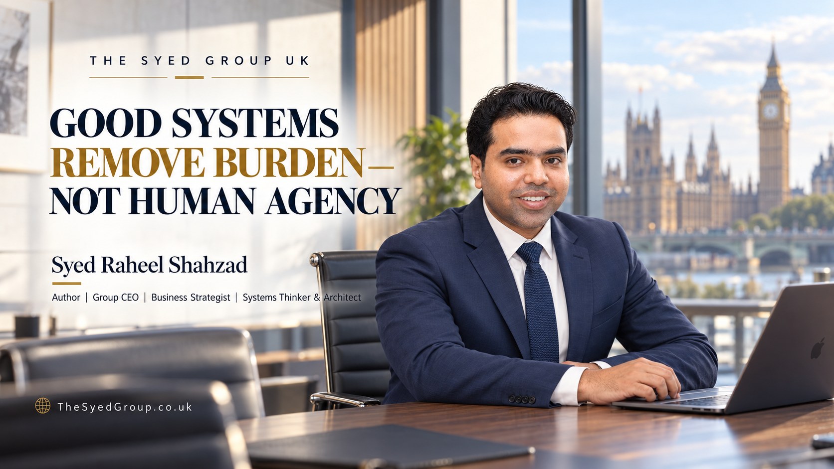 The Syed Group UK article with Syed Raheel Shahzad on automation, public services, system design, choice, safeguards and human agency